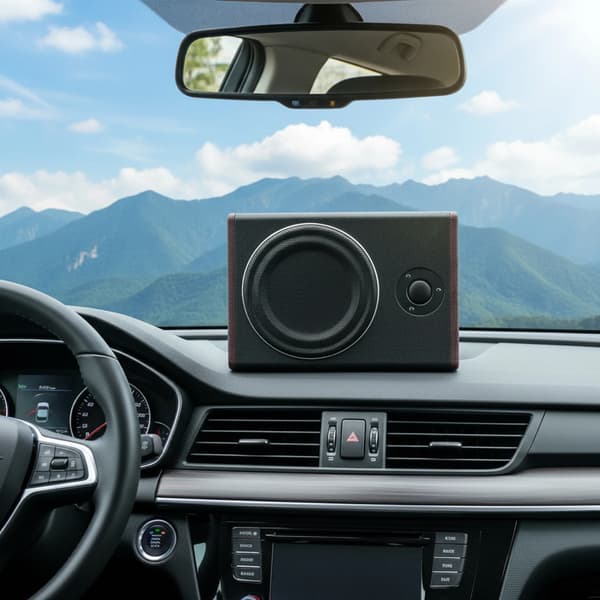 Subwoofer, 600W Peak Effekt, Installation Under Sædet,sort