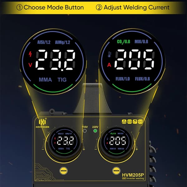 Svetsmaskin, Mångprocesskapacitet, Bärbar Design,HVM205P