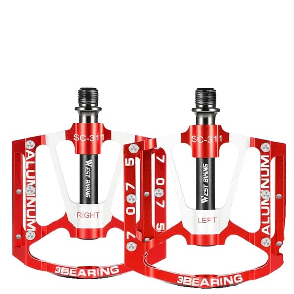 Pedal, Ultralätt Design, Antislipfunktion,Röd