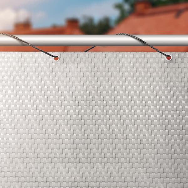 Balkonoverdækning, 1m x 4m, Technorattan, UV-resistent, Frostresistent, CE-certificeret