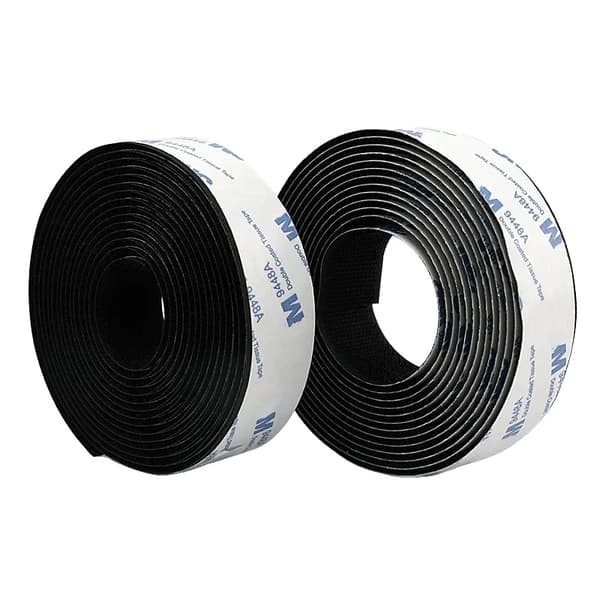 Selvklæbende Tape, Høj Holdbarhed, Alsidig Anvendelse,1Meter(Hook Loop), Sort 25mm