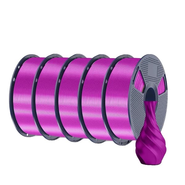 3D-printer filament, silkemateriale, glat finish,Silke Lilla