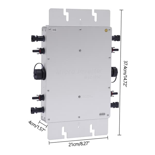Mikroinverter, IP65 Vattentät, Effektiv Energikonvertering,Silver