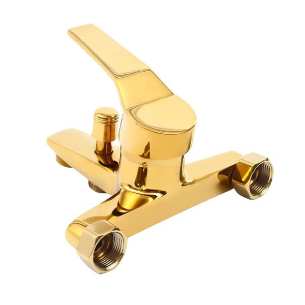 Duschset, Handhållen Spray, Badkar Mixerkran,Guld