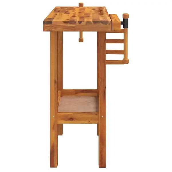Værksted, Massivt Træ, Kraftig Design,Brun