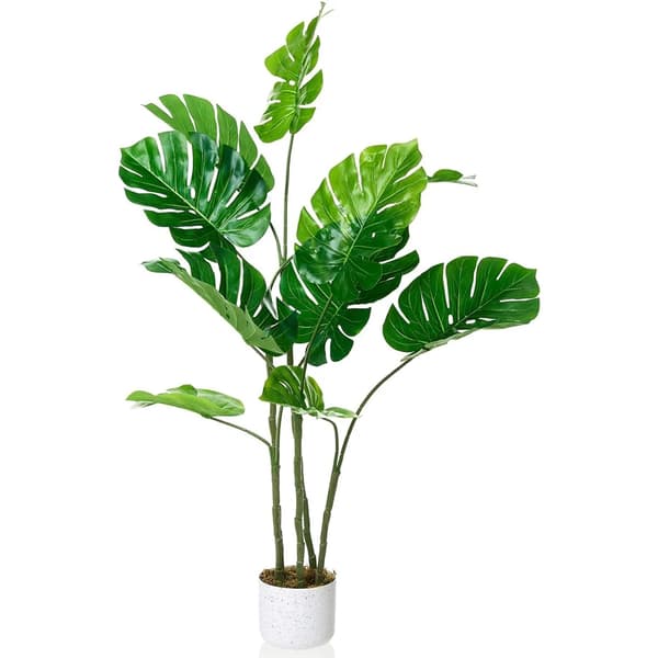 Kunstig Tropisk Plante, Hyper-Realisme Design, Vedligeholdelsesfri,Monstera