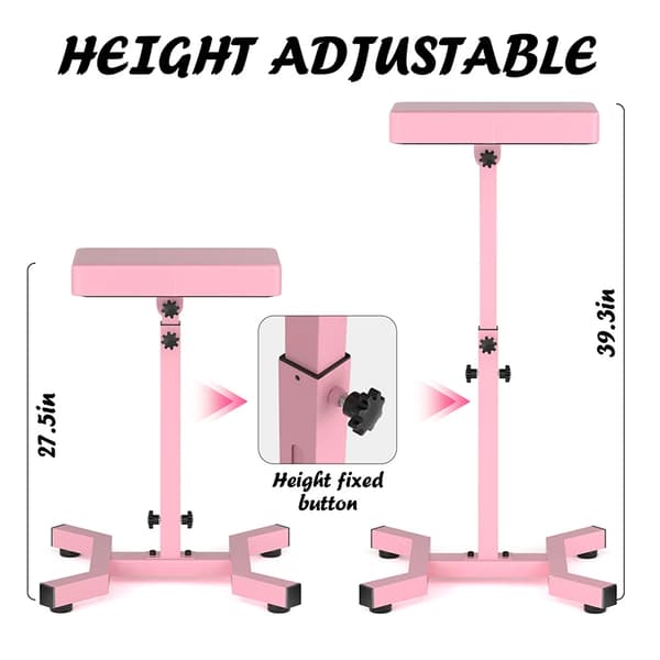 Tatuering Armstöd, Justerbar Höjd, Stabil Design,Rosa