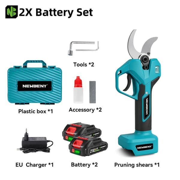 Elsax, borstlös motor, lätt design, 2 batterier