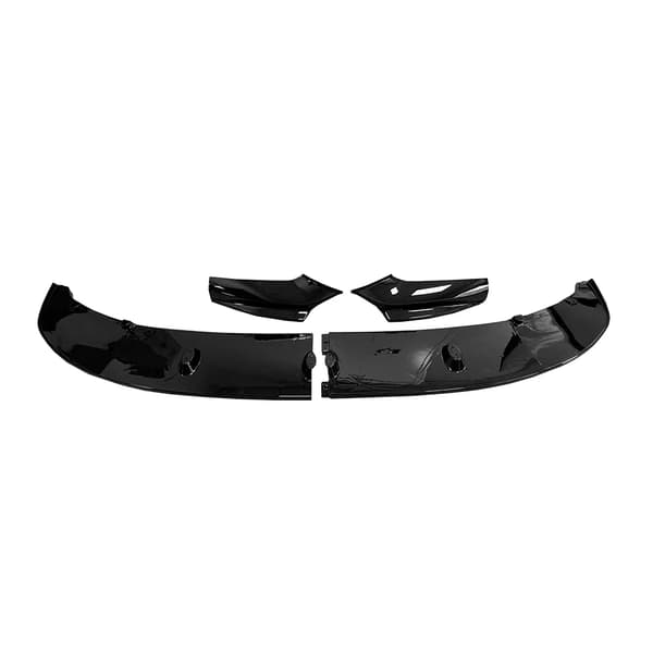 Front Lip Spoiler, ABS Plast, Modulært Design,sort