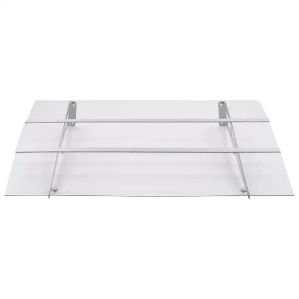 Dørmarkise, Polycarbonatmateriale, Moderne Design,HVID