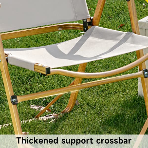 Campingstol, Lättvikts Aluminiumlegering, Ergonomisk Design,Khaki
