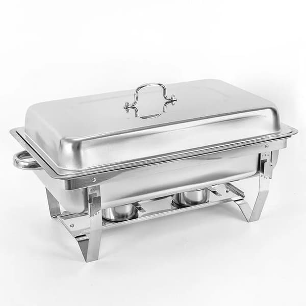 Chafing Dish, Rostfritt Stål, 9 Liter Kapacitet,Silver