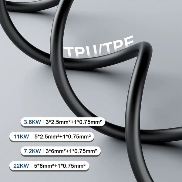 EL-ladestation, WiFi-forbindelse, Smart App-kontrol,22KW 5M