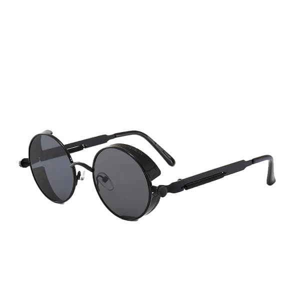 Solsikker, Retro Rund Design, UV Beskyttelse,C1, Metal-b