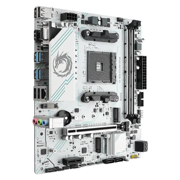 Bundkort, AMD B550 Chipset, Micro-ATX Formfaktor,Moderkort