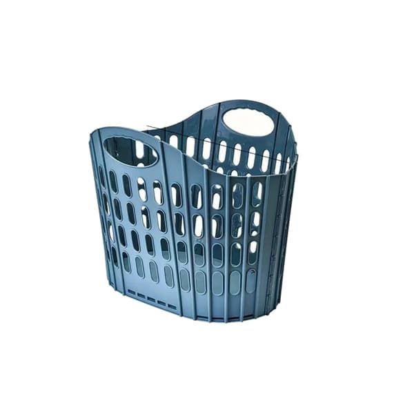 Tvättkorg, Fällbar Design, Hållbart Material,Blå