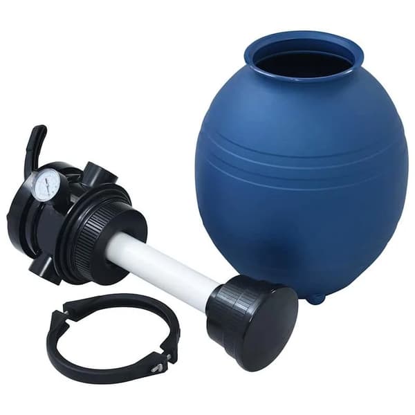 Pool Sandfilter, 4-vägsventil, Hållbar design,Elektrisk, Som bild