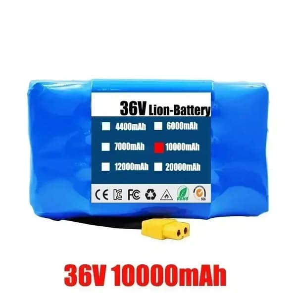 Batteri, 7000mAh kapacitet, lätt design, 10000mAh