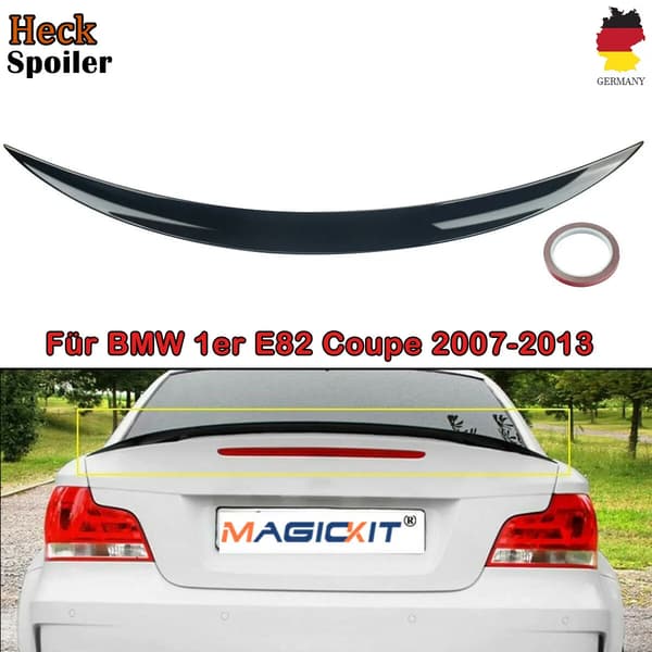 Spoiler Lip, Høj Kvalitet ABS, Nem Installation,Glans Sort