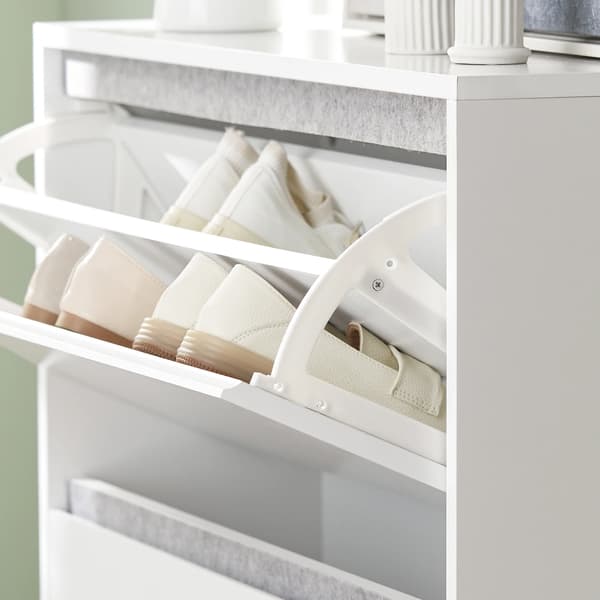 Sko Rack, Moderne Stil, 6 Skuffer,HVID