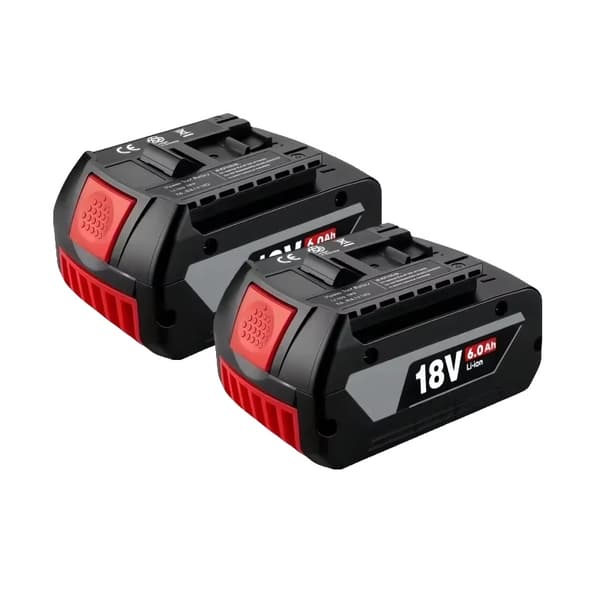 Uppladdningsbart batteri, 18V litiumjon, 6000mAh kapacitet,2st batteri 6.0AH
