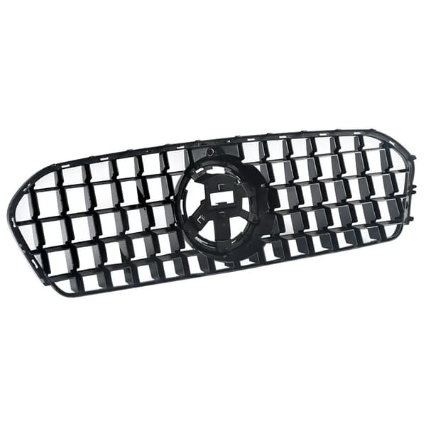 Frontgrill, GTR Panamericana Stil, Direkte Erstatning,Krom Sort