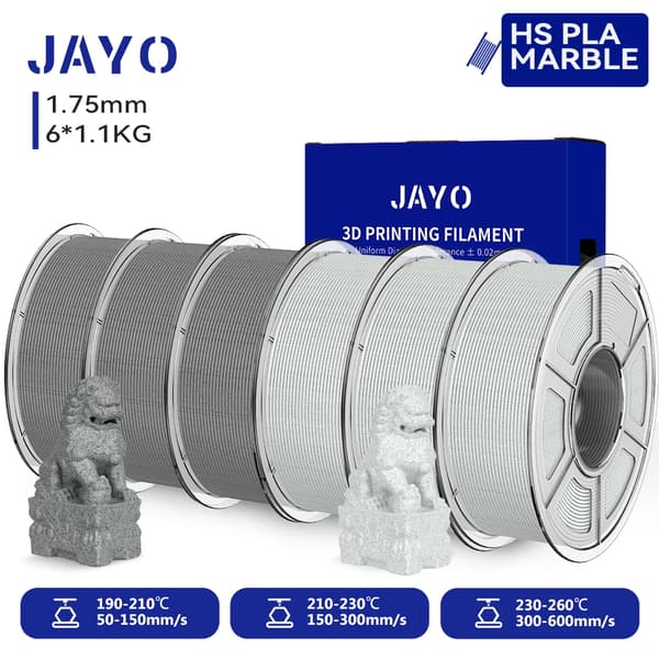 3D-printer filament, høj hastighed, marmor tekstur,3AC-3SS