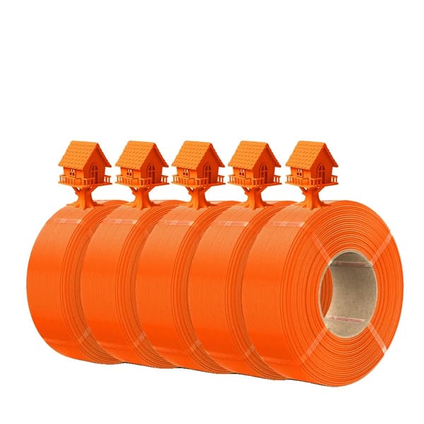 3D-skrivarfilament, PLA Plus, miljövänlig design,PLA Orange 5Rullar