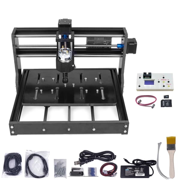 Mini CNC Laser Gravør, Offline Controller, Alsidig Funktionalitet,med hvid controller, 10W