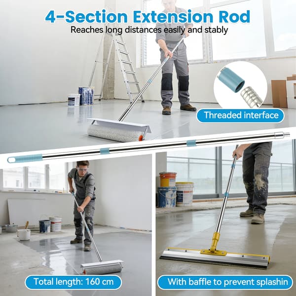 Golvbeläggningsrulle Set, Rostfritt Stål, Ergonomisk Design,grön