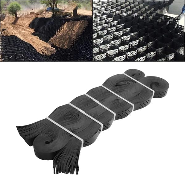 Stabiliseringsgitter, Høj Belastningskapacitet, Holdbart HDPE Materiale,sort