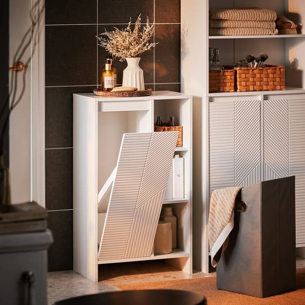 Garderobe, Pladsbesparende Design, Justerbar Hylde,HVID
