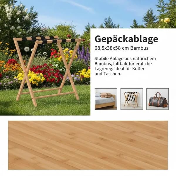 Bagageholder, Sammenklappelig Design, Opbevaringshylde,Lys Grå