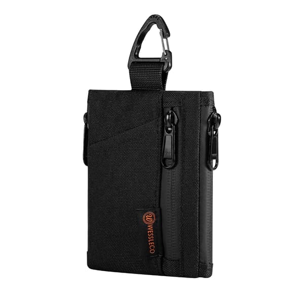 Multi Pouch Plånbok, Hållbart X-PAC Material, Avslappnad Design,Svart Ny
