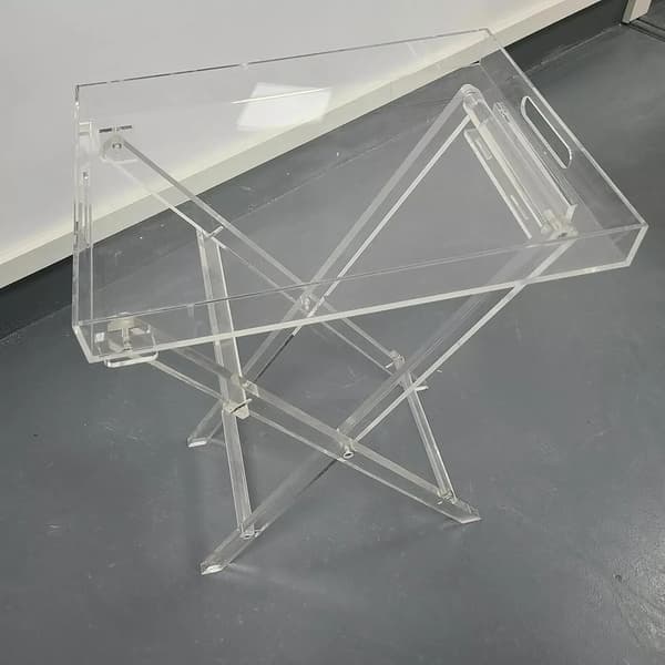 Akryl Sidobord, Fällbar Design, Mångsidig Användning,Transparent