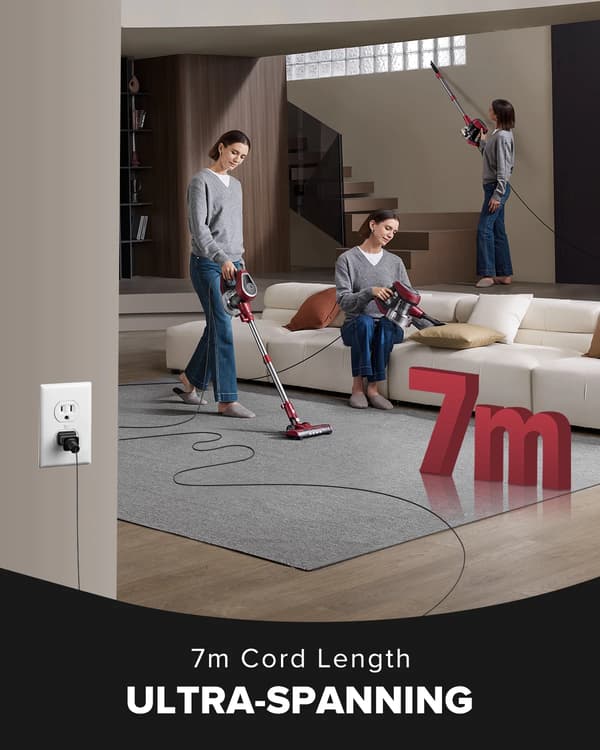 Støvsuger, 600W Motor, 1.5L Støvboks,Vactidy Blitz C8