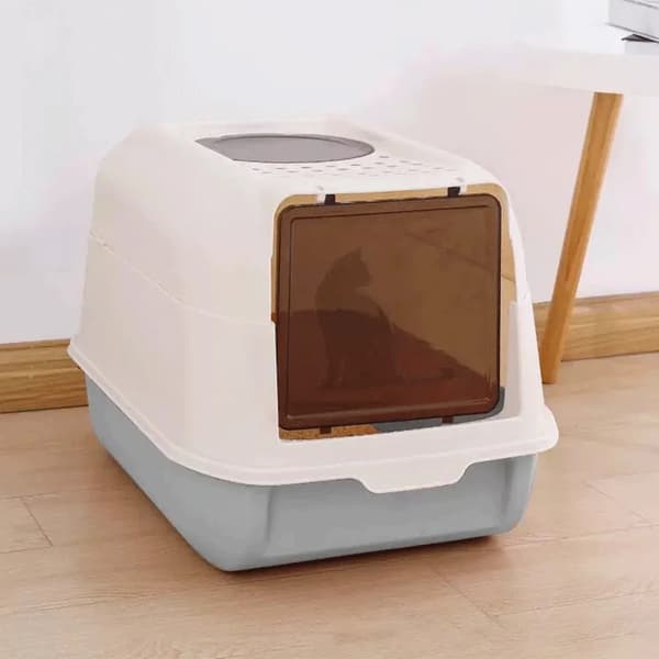 Kattlåda, Lätt att Rengöra, Robust Design,GRÅ