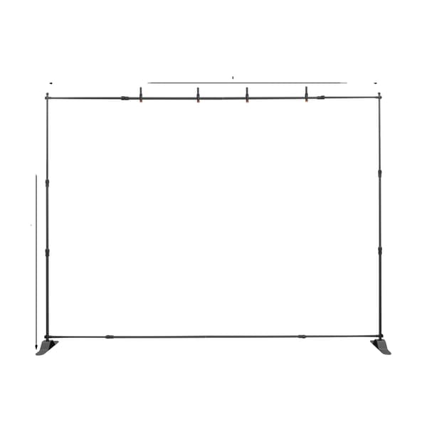 Fotobaggrundsstativ, Justerbar Højde, Bærbart Design,sort