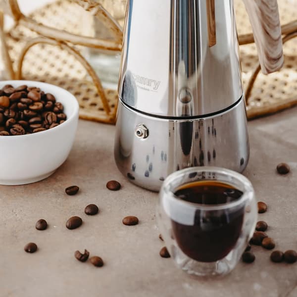 Kaffebryggare, 9 koppars kapacitet, rostfri stål konstruktion,Silver, EU