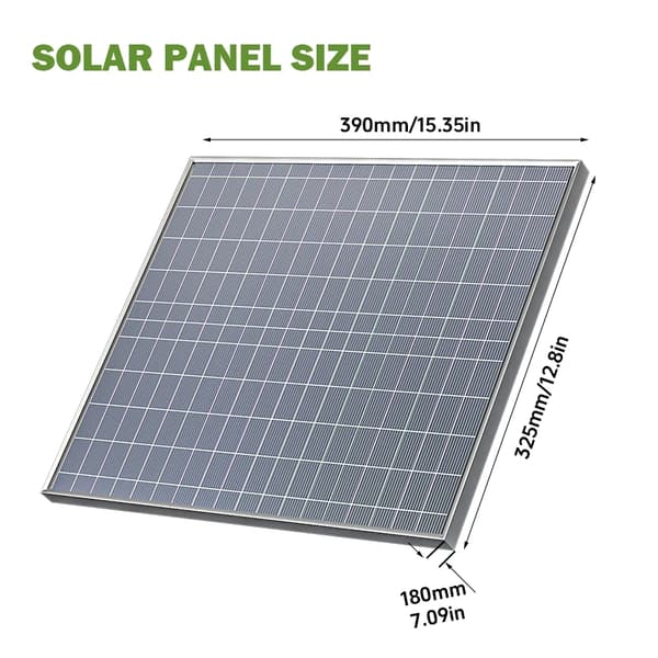 Solpanel, Høj Effektivitet, Alsidige Anvendelser,2stk sæt