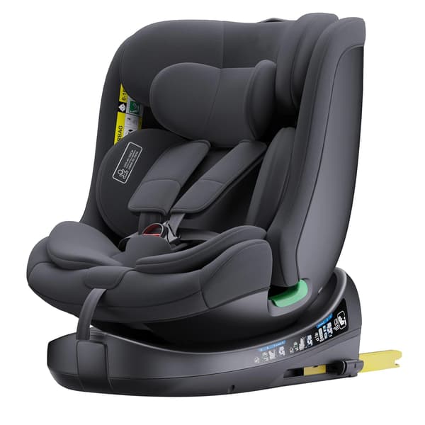Barnstol, 360° rotation, ISOFIX-installation, SVART
