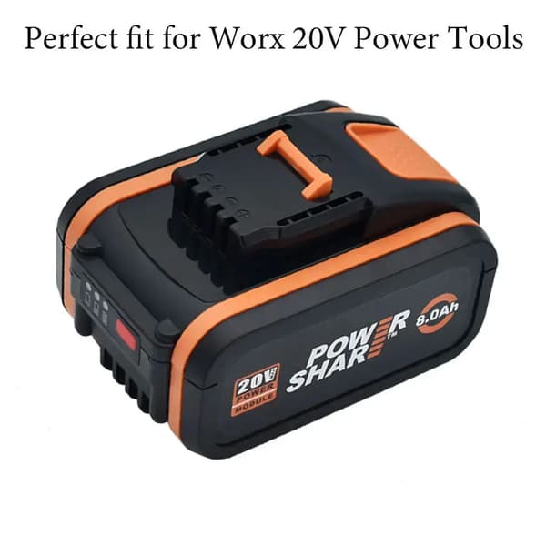 Batteri, 20V Litiumjon, 8000mAh Kapacitet, 20V 8.0Ah X 2