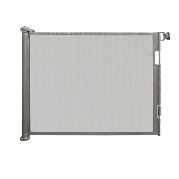 Säkerhetsbarriär, utdragbar design, enhandsgrepp,150 cm Grå