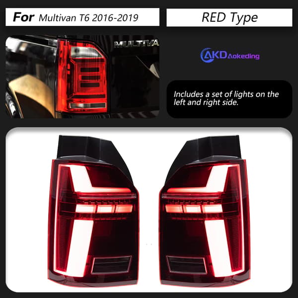 Bakljusmontering, LED-teknik, Dynamisk signalfunktion,RÖD, LED