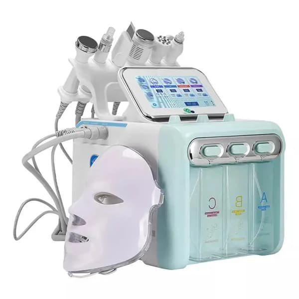 Oxygen Boble Maskine, Hudfornyelse, Hydrering Behandling,7 I 1 Grøn