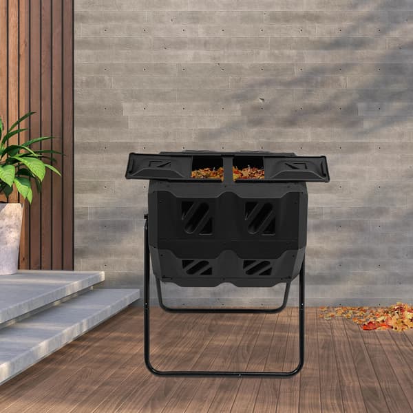 Kompostbeholder, 160L kapacitet, roterende design,160L