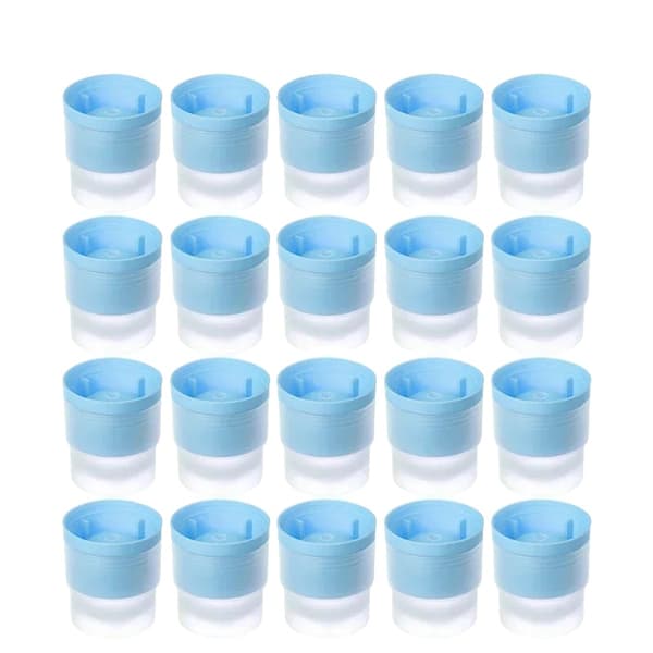 Isbitsform, Miljövänligt Material, Skapar Stora Isbollar,Blå-20PCS