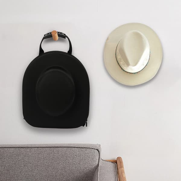 Cowboy Hat Etui, Stor Kapacitet, Flere Bære Muligheder,sort