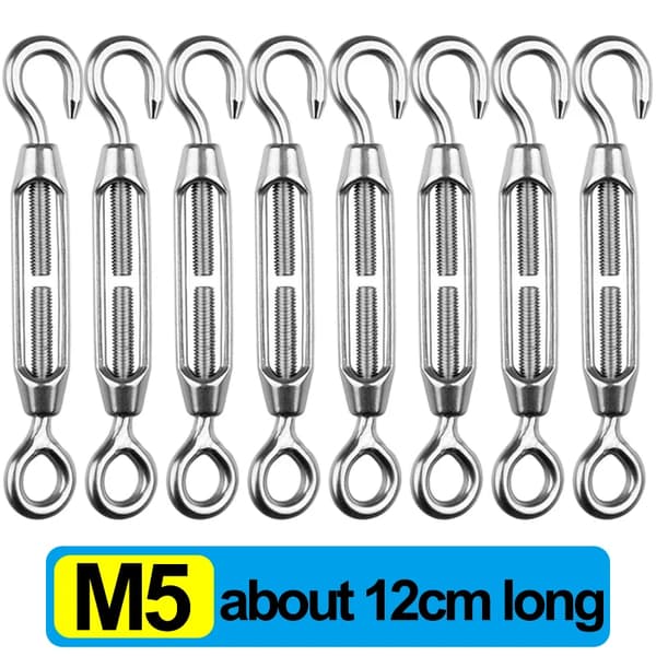 Skruetvinge, Rustfrit Stål, Justerbar Spænding,M5, 10PCS
