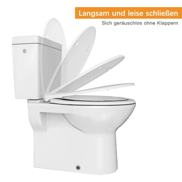 Toalettsits, Barnsitsfunktion, Automatisk Sänkmekanism,VIT